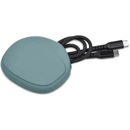 Altitude Jeffin Fast Charge Type-C to Type-C Charging Cable in Pouch Dusty Teal Pouch